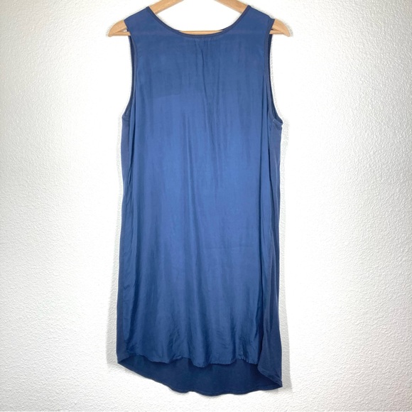 Michael Stars Silk Dress Sandwashed Sleeveless Muscle Tank Navy OS Fits All - Picture 2 of 16